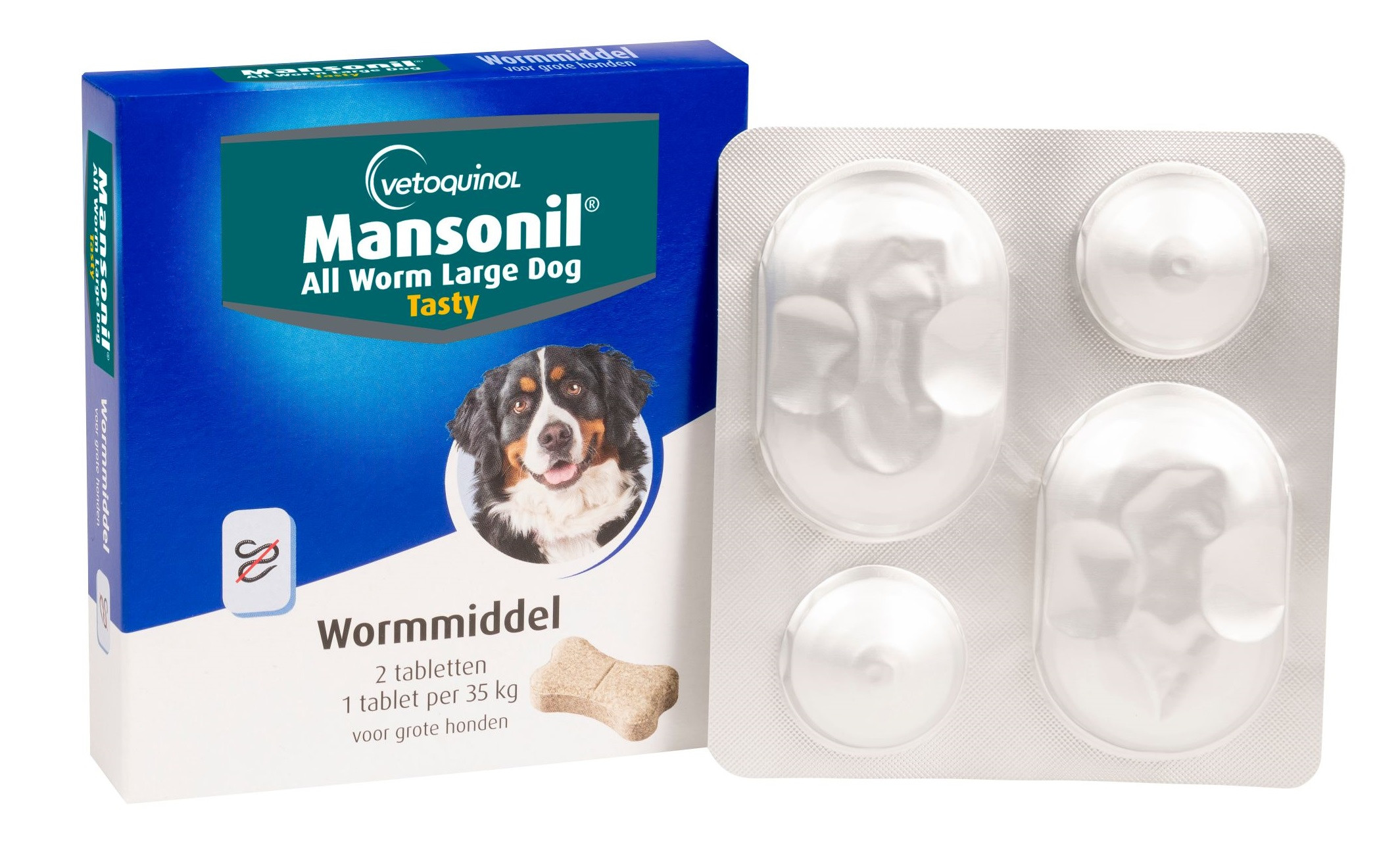 Mansonil All Worm Large Dog Flavour voor de hond