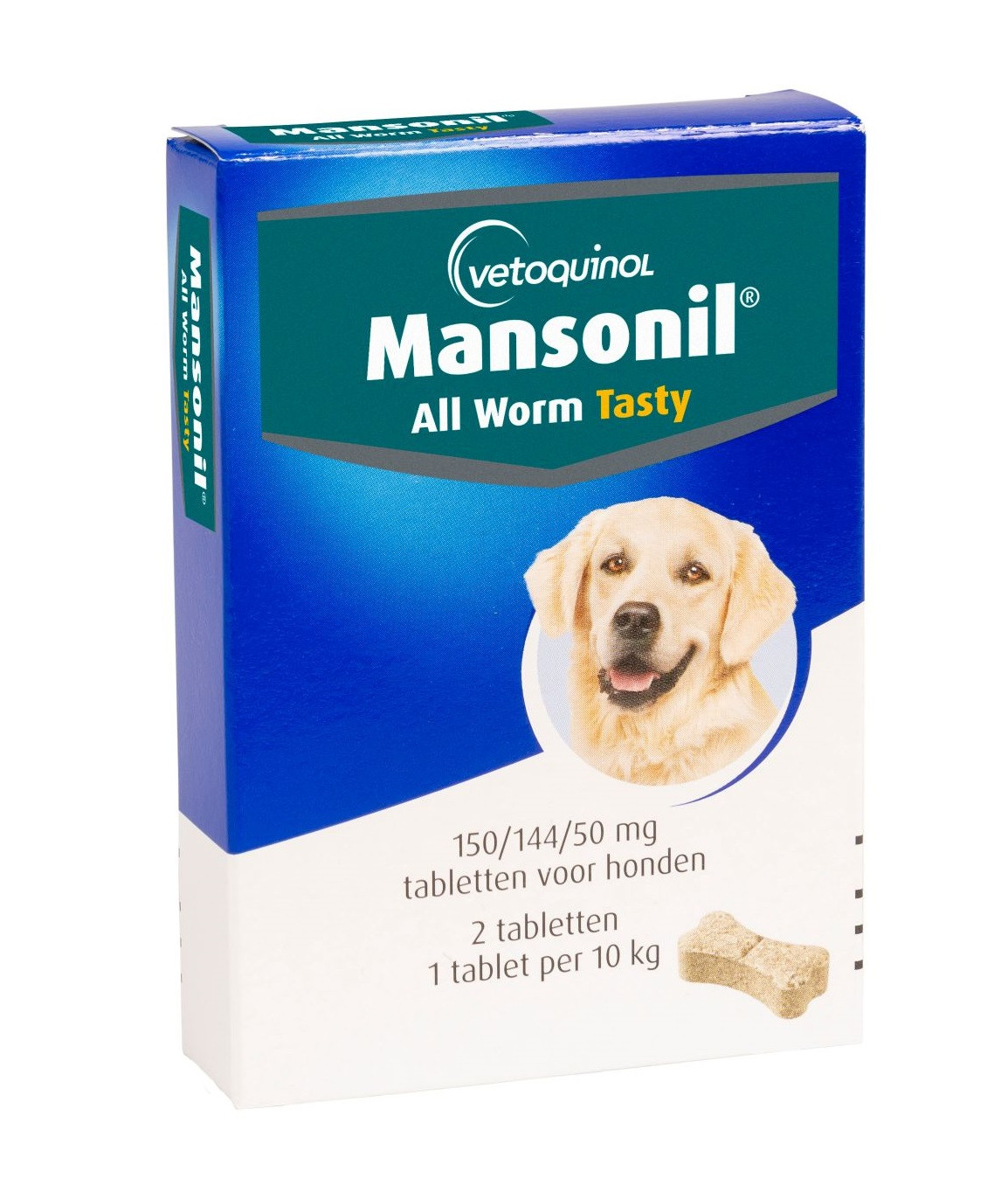 Mansonil All Worm Dog tasty bone voor de hond