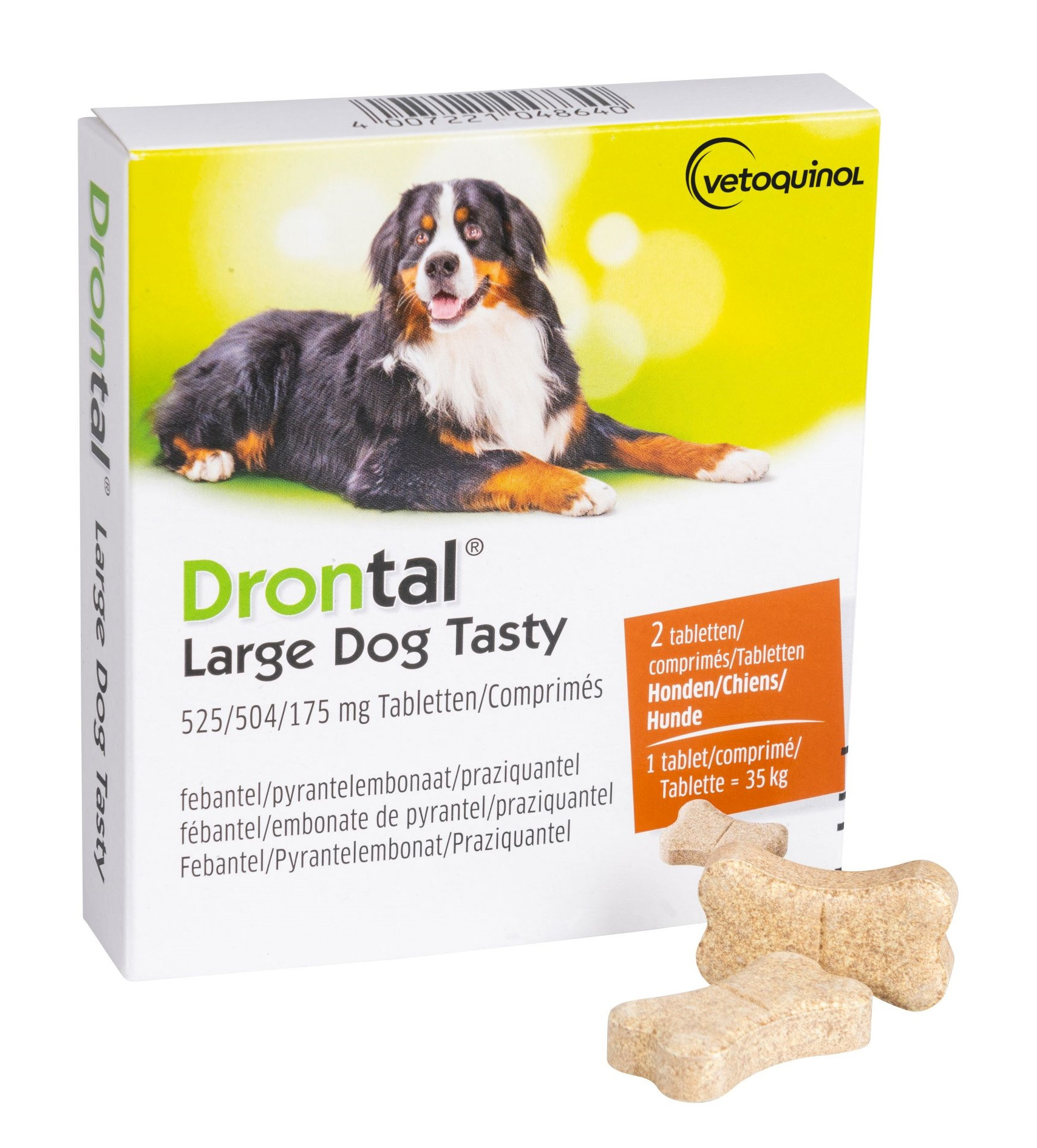 Drontal Large / XL Dog vermifuge pour chien (525/504/175 mg)