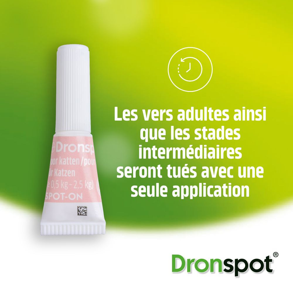 Dronspot 96 mg/24 mg Spot-on oplossing voor katten (5- 8 kg)