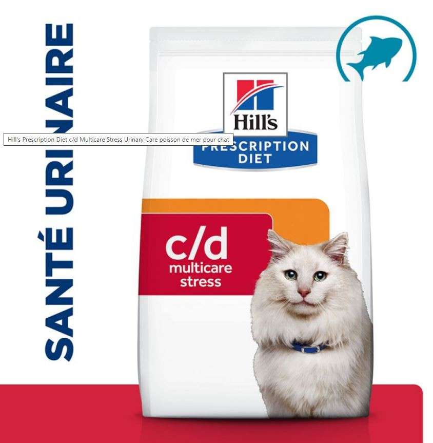 Hill's Prescription Diet C/D Multicare Stress Urinary Care kattenvoer met zeevis
