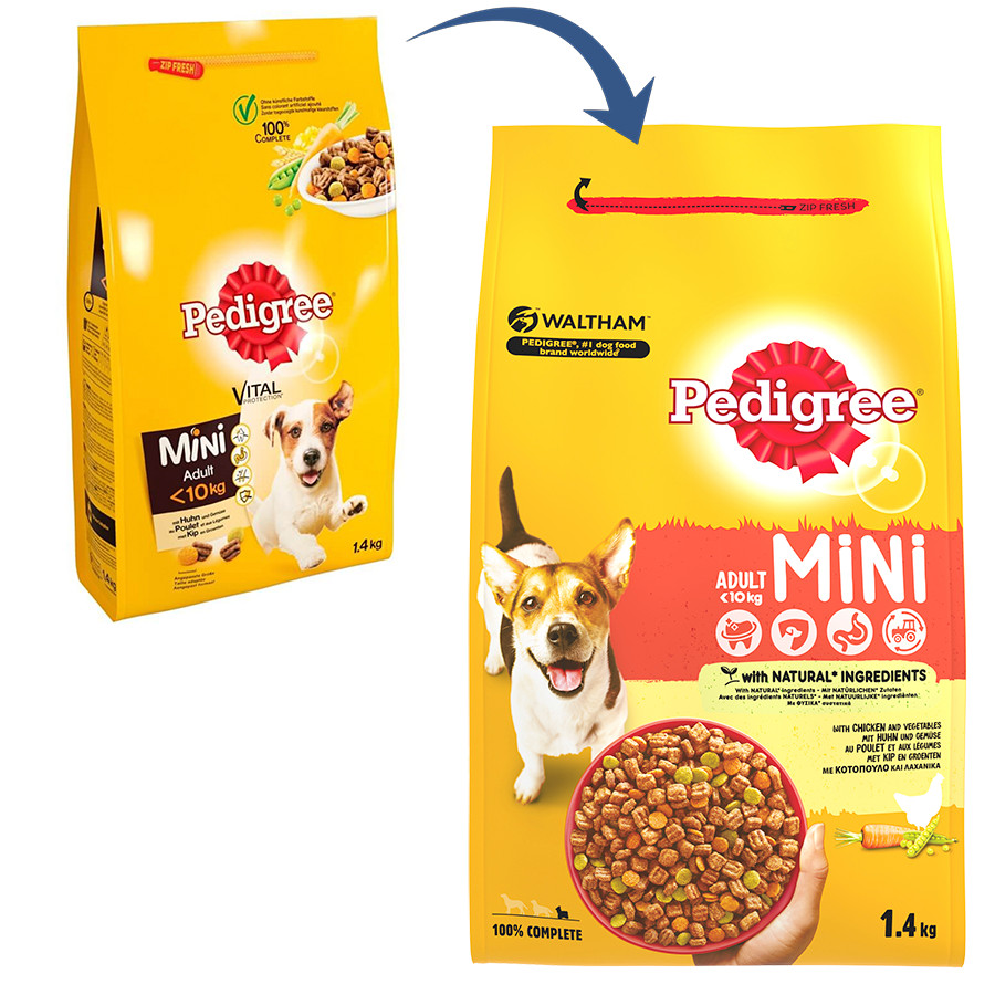 Pedigree Chien Adulte Mini, volaille