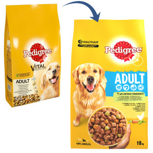 Pedigree Adult avec poulet et légumes pour chien