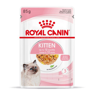 Royal Canin Kitten pâtée en gelée pour chaton (85 g) 4 boîtes (48 x 85 g)