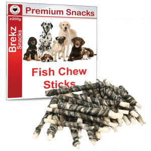 Brekz Premium Fish Chew Sticks pour chien 200 grammes 6 x 200 g