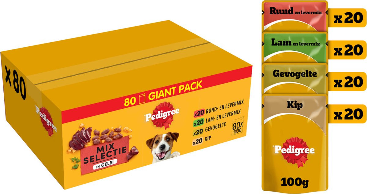 Pedigree Adult Selection pâtée en gelée multipack en sachets