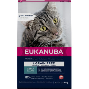 Eukanuba Adult au saumon sans céréales pour chat 2 x 10 kg