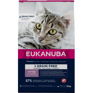 Eukanuba Kitten au saumon sans céréales pour chaton 2 x 10 kg