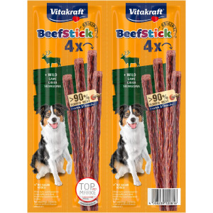 Vitakraft Beefstick viande de gibier pour chien (4 pcs) 10 paquets