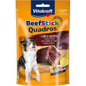 Vitakraft Beefstick Quadros au foie et à la pomme de terre pour chien (70 g) 3 paquets
