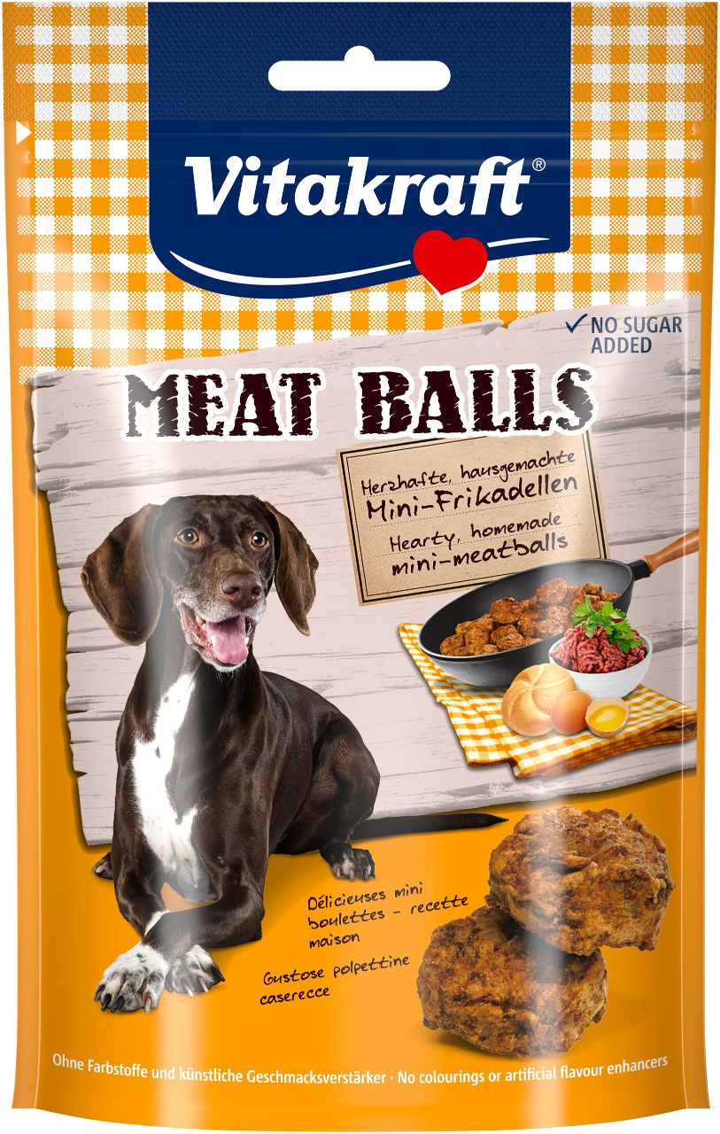Image de 1 paquet Vitakraft Boulettes de viande pour chien (80 g)