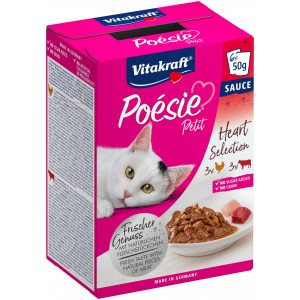 Vitakraft Poésie Petit Heart Selection pâtées pour chat (6 x 50 g) 6 paquets (36 x 50 g)