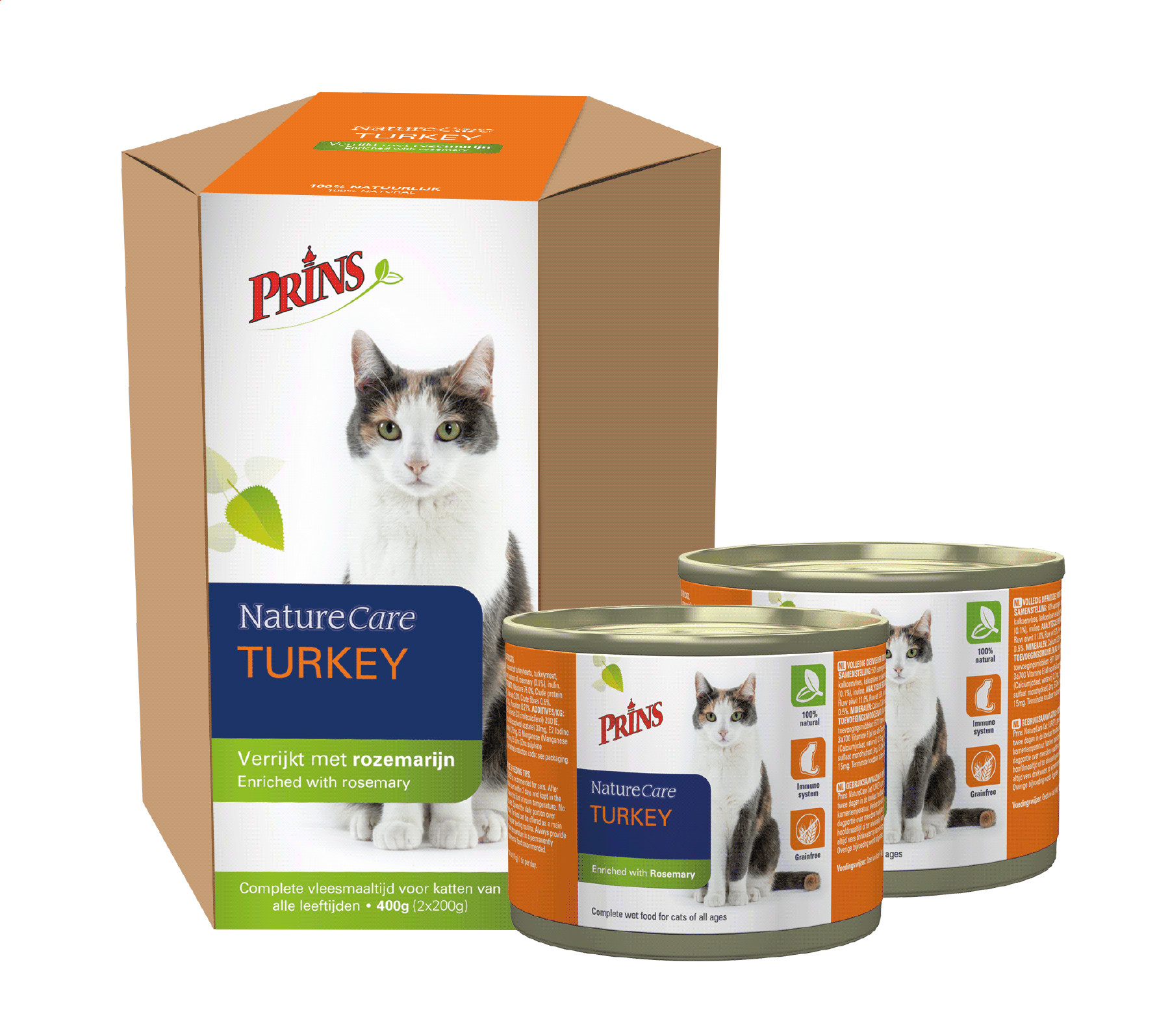 Prins NatureCare Dinde 200g pour chat