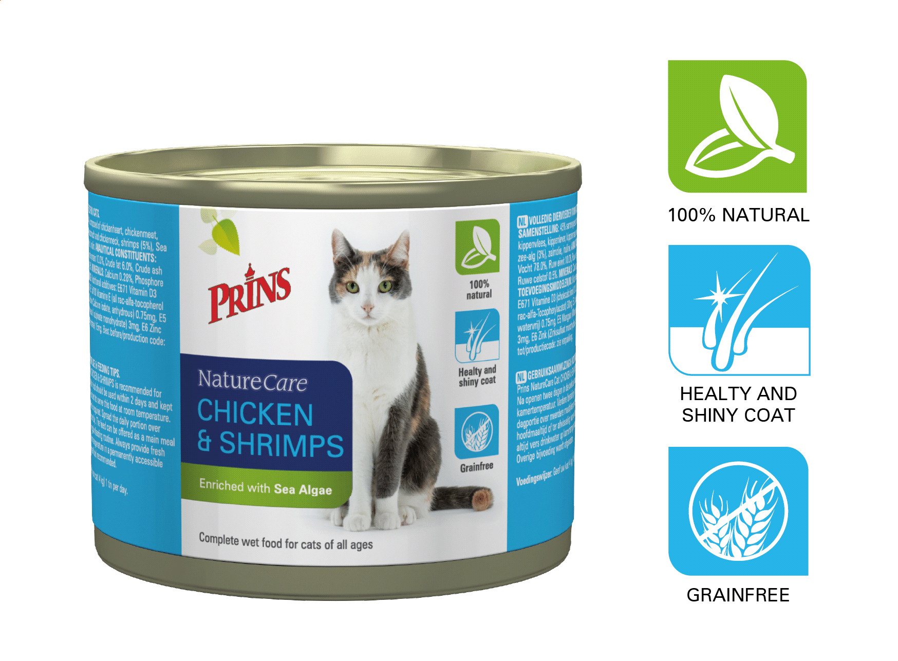 Prins NatureCare Poulet & Crevettes 200g pour chat