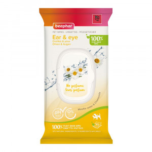 Beaphar lingettes humides pour les oreilles & les yeux 1 paquet