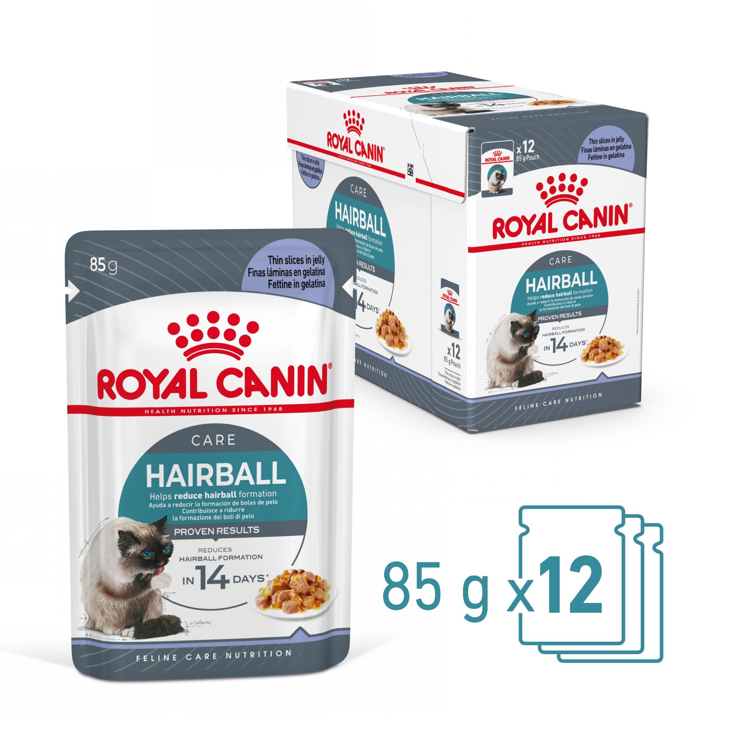 Royal Canin Hairball Care in gelei natvoer kat (85 g)