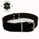 Collier en cuir noir pour chien