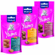 Vitakraft Cat Yums combi saumon, fromage, foie snack pour chat (3 X 40g)