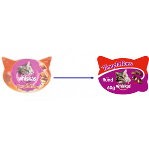 Whiskas Temptations Bœuf pour chat