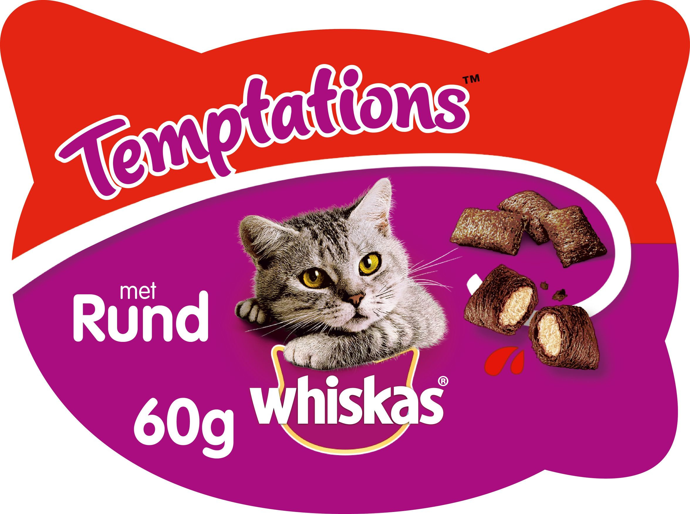 Whiskas Temptations Bœuf pour chat