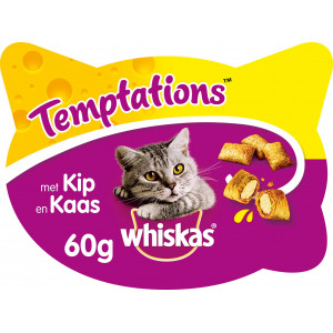 Whiskas Temptations Poulet & Fromage pour chat