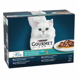 Purina Gourmet Perle Les Plaisirs de la Mer pâtée pour chat 4 x (12 x 85 g)