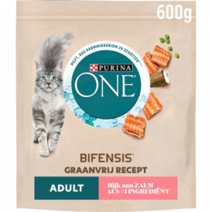 Purina One Adult sans céréales au saumon pour chat 600 g