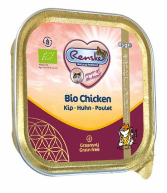 Renske au Poulet Frais Bio pour Chat - 85 g