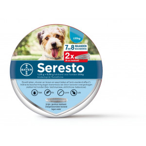 Seresto collier antiparasitaire pour chien (jusqu'à 8 kg) boîte de 2 1 paquet
