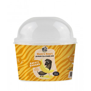 Moos & Rosy's mélange de glace protéinée pour chien avec banane & beurre de cacahuète 1 paquet