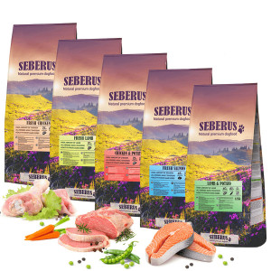 Seberus croquettes pour chien sans céréales paquets d'essai Fresh Chicken 1 kg