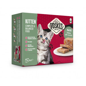 Voskes Kitten pâtée au poulet avec carottes pour chaton (8x85 g) 8 x 85 g