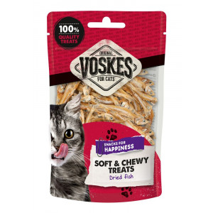 Voskes gedroogde vis Soft & Chewy kattensnack (60 g)