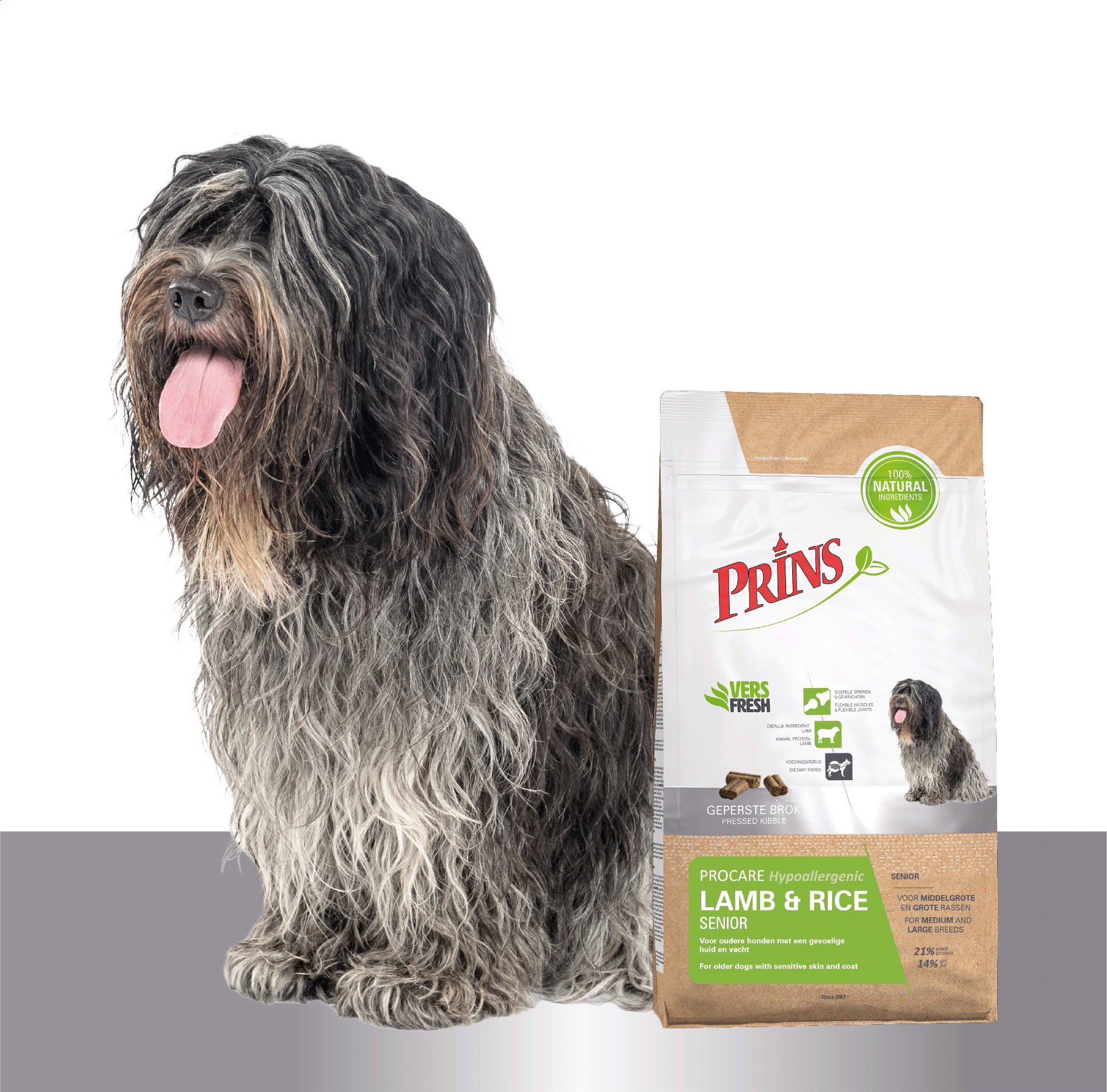 Prins ProCare Hypoallergénique Agneau Riz Senior pour chien