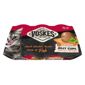 Voskes coupe de gelée au thon et aux crevettes pour chat (6x25 g) 6 lots ( 36 x 25 g)
