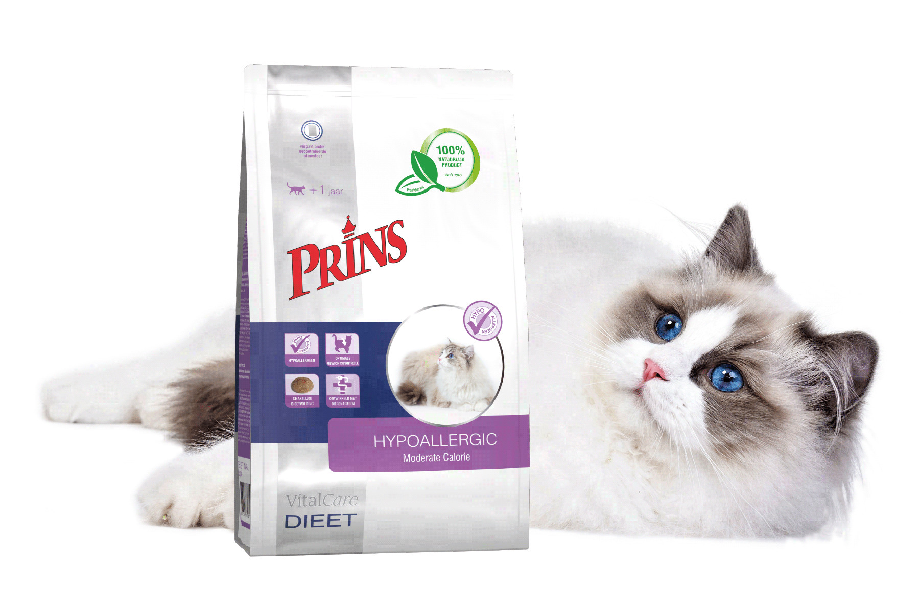 Prins Vitalcare Diet Hypoallergic Moderate Calorie pour chat