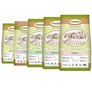 Essayez maintenant : Prestano croquettes pour chien Sensitive Skin 1,5 kg