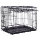 Brekz cage noire avec porte coulissante pour chien