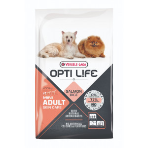 Opti Life Chien Mini Adulte Peau Sensible, Saumon & Riz