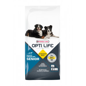 Opti Life Chien Senior Medium/Maxi, Poulet & Riz