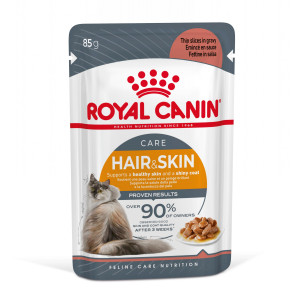 Royal Canin Hair & Skin Care pâtée en sauce pour chat (85 g) 2 boîtes (24 x 85 g)