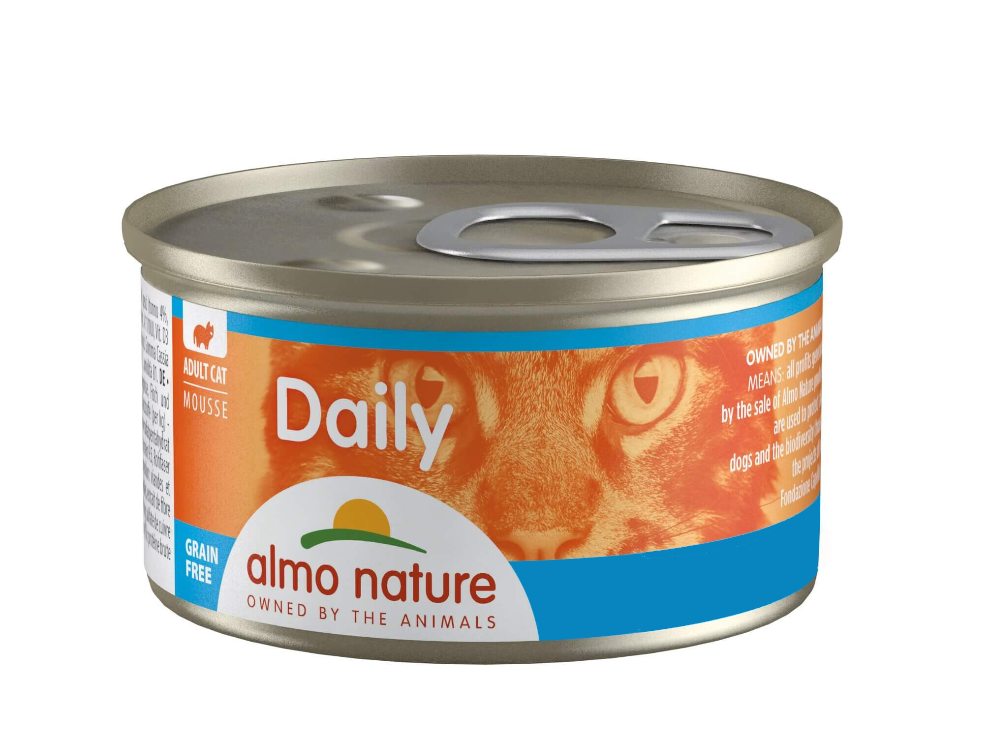 Almo Nature Daily Mousse met Tonijn & Kabeljauw 85 gr