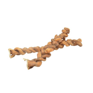 Brekz Snacks - Tendon de taureau tressé 20-22cm pour chien 3 x 3 pièces