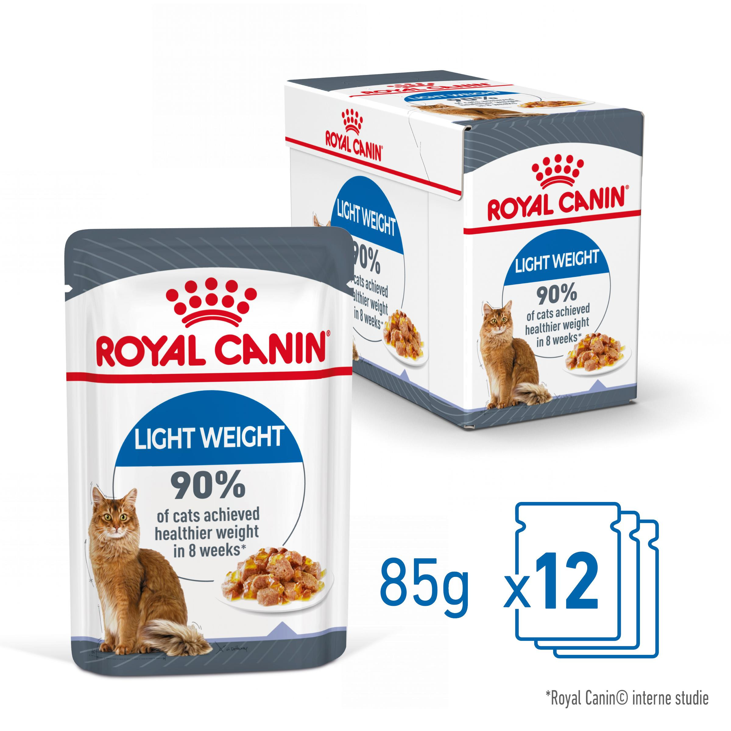 Royal Canin Ultra Light in jelly natvoer kat (85 g)