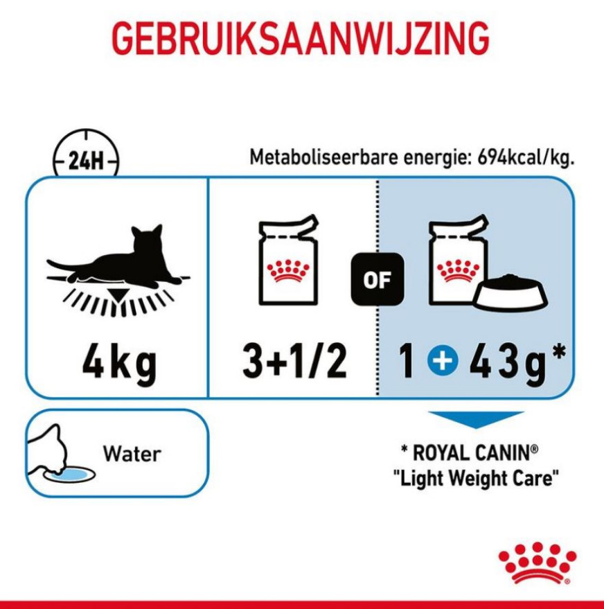 Royal Canin Light Weight Care en sauce pâtée pour chat (85 g)