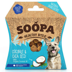 Soopa Bites à la noix de coco et graines de chia friandises pour chien Par 5 unités