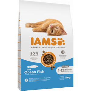 Iams Kitten au poisson pour chaton 2 x 10 kg