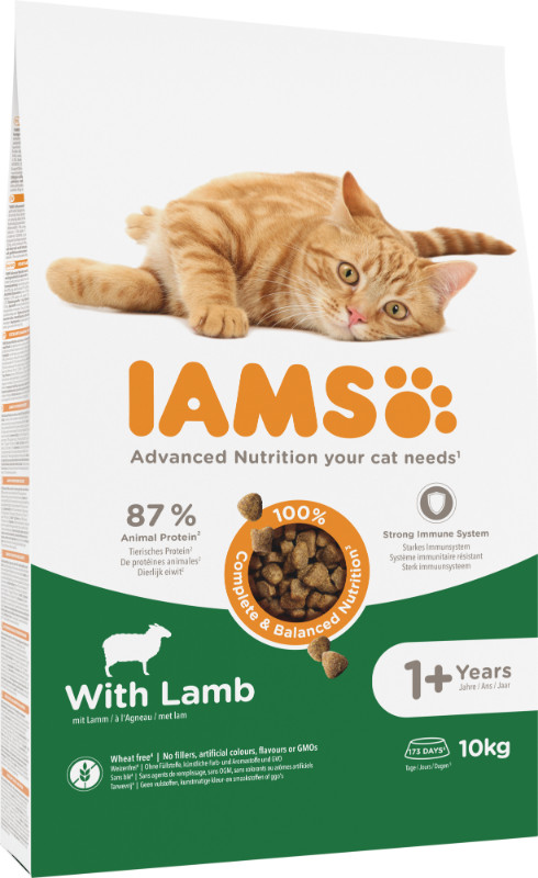 Iams For Vitality Adult Lam kattenvoer