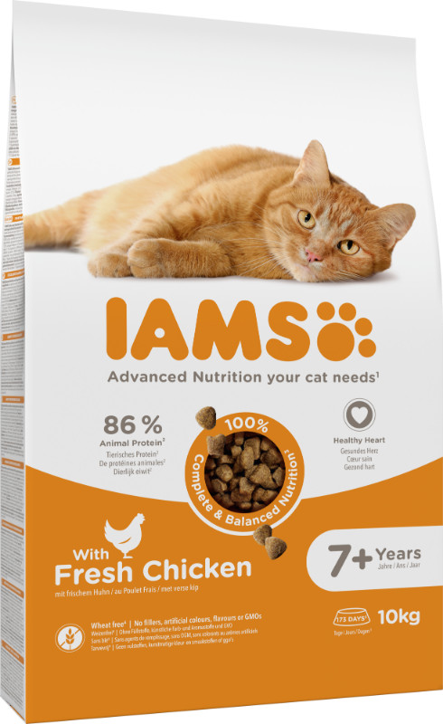 Nourriture sèche pour chats Iams Proactive Health Chaton en santé avec  poulet