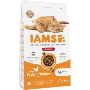 Iams Adult Indoor au poulet frais pour chat 2 x 3 kg